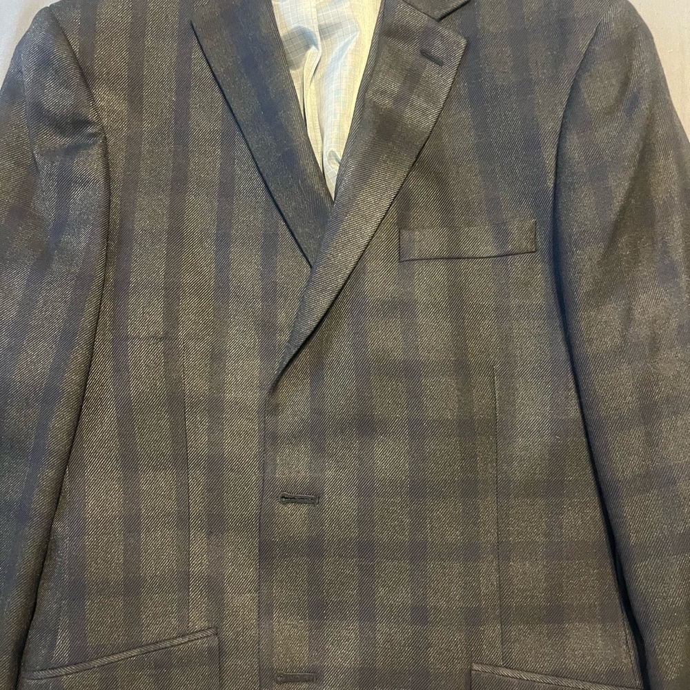 jf j.ferrar Gray Sport Coat with Vest